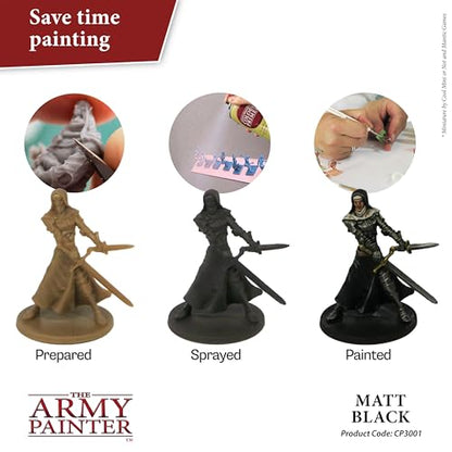 The Army Painter, Colour Primer Matt Black, 400 ml acrylic spray - color: Matt Black