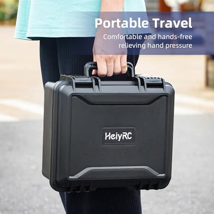 HeiyRC Mini 2 4K Propeller Holder Strap, Waterproof Carrying Hard Case Hardshell Portable Travel Box for DJI Mavic Mini 2 SE/Mini 4K/Mini 2 Fly More Combo Drone Accessories