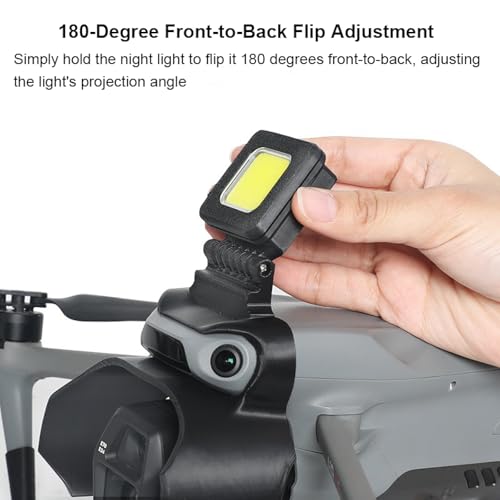 LED Navigation Light & Gimbal Guard for DJI AIR 3S Drone, 2-in-1 Anti-Collision Bumper Protective Cover with 3 Lighting Modes for Night Flying