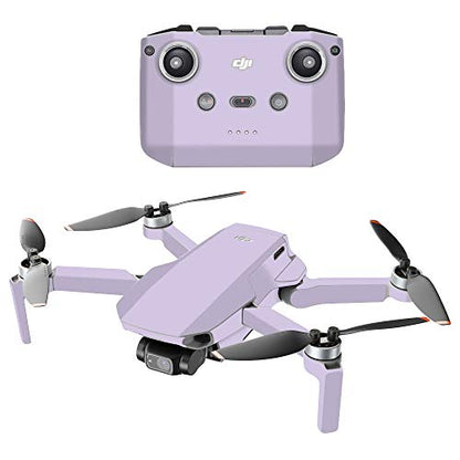 MightySkins Compatible with DJI Mini 2 Portable Drone - Solid Lilac | Protective, Durable, and Unique Vinyl Decal wrap Cover | Easy to Apply, Remove, and Change Styles | Made in The USA - color: Solid Lilac