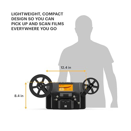 KODAK REELS 8mm & Super 8 Film Digitizer, 1080p MP4, 5" LCD, 8MP Scanner