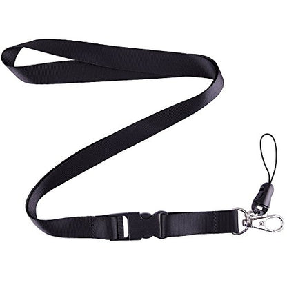 5Pack 5Colors Nylon Office Neck Lanyards,Detachable Buckle,Quick Release - color: 5-colours