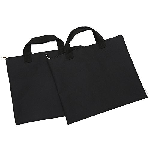 600D Portfolio Waterproof with Handle and Zipper for Student and Artist 2-Pack - size: Small