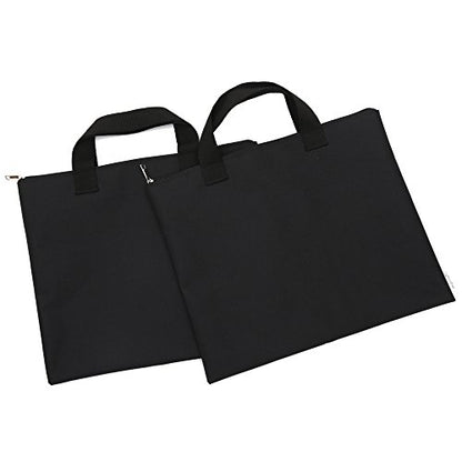 600D Portfolio Waterproof with Handle and Zipper for Student and Artist 2-Pack - size: Small