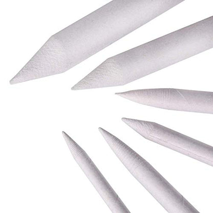 Onwon Paper Blending Stumps and Tortillions Sandpaper Pencil Sharpener Pointer Art Blenders with Kneaded Eraser for Student Sketch Drawing Tools