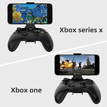 NBCP Xbox Series X Controller Phone Mount,Foldable Phone Holder for Xbox Series S|X/Xbox one Wireless Controllers Cellphone Clip Ajustable(Clip Only)