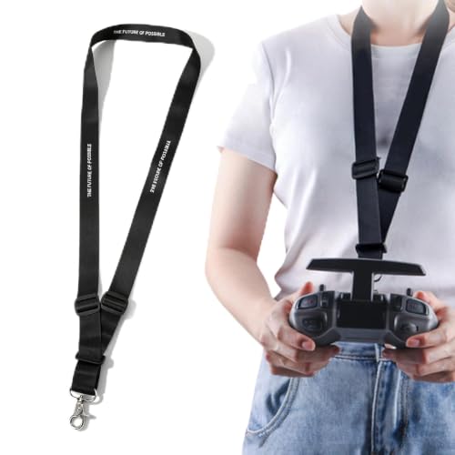 Remote Control Safety Strap, Nylon Lanyard Neck Strap 60.5cm/23.8in Hanging Safety Strap with Adjustable Buckle for FPV Remote Controller