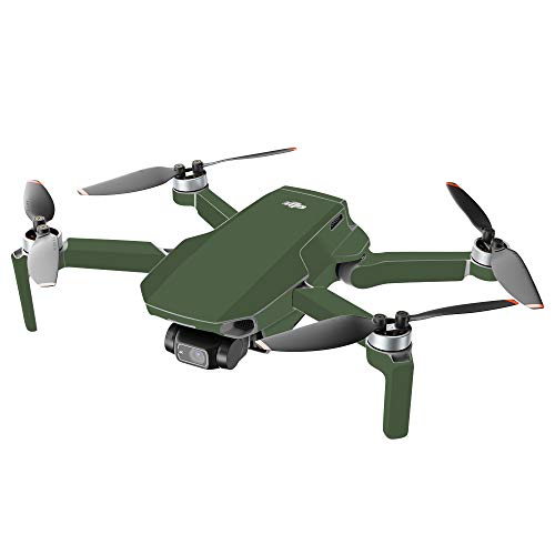 MightySkins Compatible with DJI Mini 2 Portable Drone - Solid Olive | Protective, Durable, and Unique Vinyl Decal wrap Cover | Easy to Apply, Remove, and Change Styles | Made in The USA - color: Solid Olive