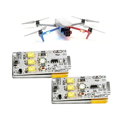 Drone Strobe Night Flight Light,Mini Strobe Light,1000lm Drone Lights(2PCS)