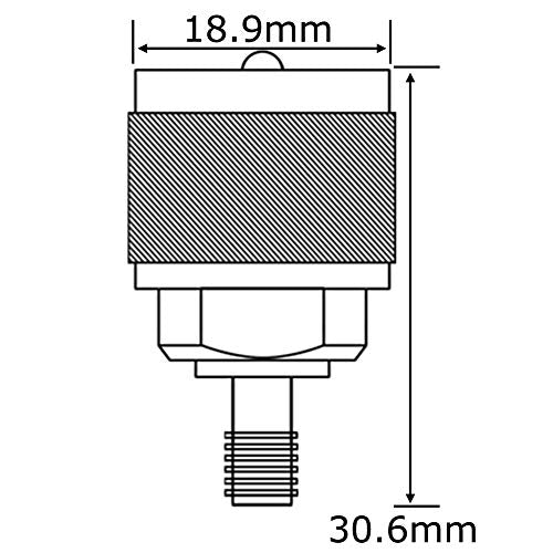 onelinkmore PL259 UHF Male to SMA Female Adapter, 2 Pack, for Antenna Cable
