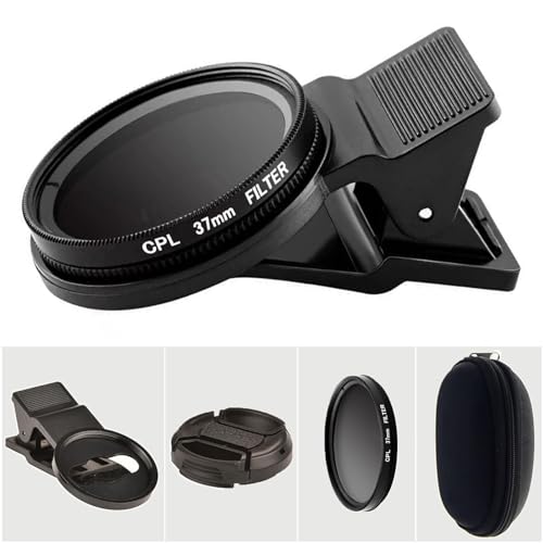 37mm CPL Filter Phone Camera Lens Clip-on Polarizing Lens for iPhone - size: 37mm