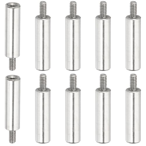 PATIKIL 10 Pcs M2x14+4mm Stainless Steel Standoff Extension Posts Screws,Metric Male Female Thread Adapters Spacer for PCB,Quadcopter Drone,Computer & Circuit Board Assortment Kit - size: M2x14+4mm