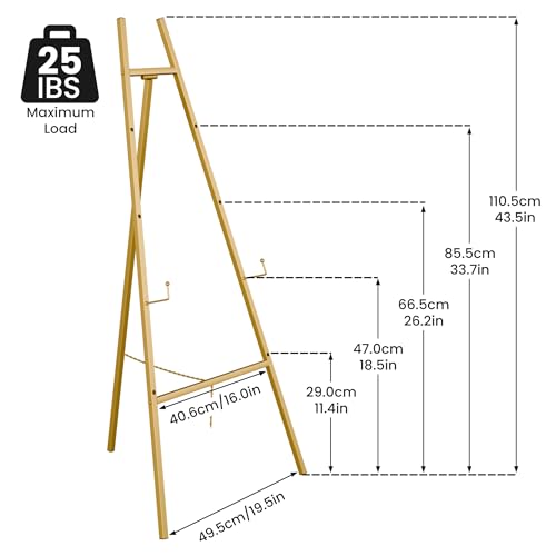 Gold Easel Stand for Sign, Wedding Sign
