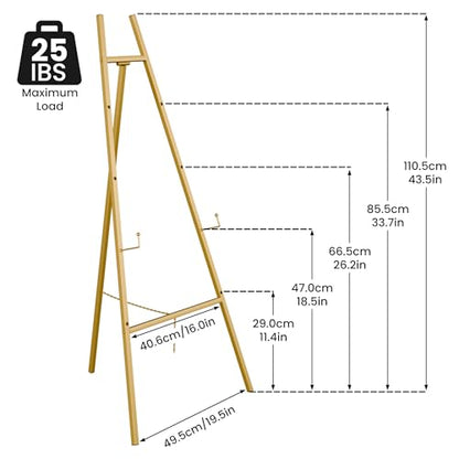 Gold Easel Stand for Sign, Wedding Sign