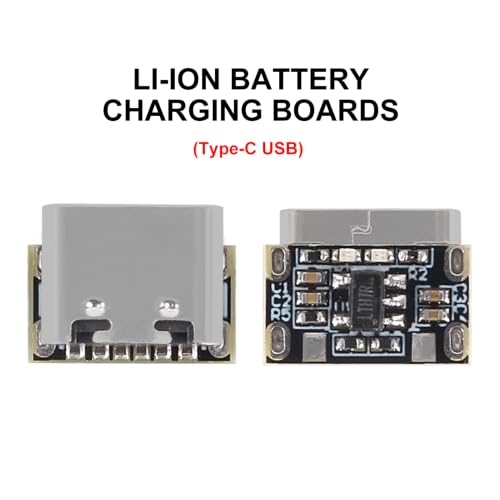 UMLIFE 10PCS Mini Lithium Battery Charging Board Module 3.7V 4.2V 18650 Lithium Battery Charger Protection Board with Type-C Interface