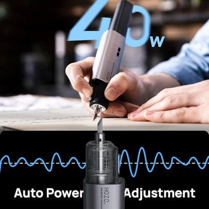 HOZO NeoBlade Wireless Ultrasonic Cutter – 40kHz Vibration & 40W Auto Power Adjustment, Replaceable Battery, Turbo Cooling, 2 Cutting Modes – For 3D Printing, Woodworking, Prototyping,Model Mods & DIY