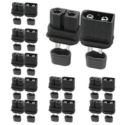 ELFCULB 10 Pairs Amass XT60H Connectors for Robotics and Power Systems - color: 10 Pairs XT60H