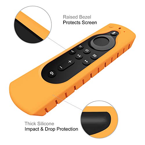 CaseBot Silicone Case for Alexa Voice Remote (2nd & 3rd Generation) - color: Orange