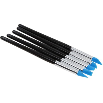 8 PCS Rubber Tip Paint Brushes Double-End Silicone Rubber Tip Brushes Silicone Clay Sculpting Tools for Modeling Engraving and Shaping