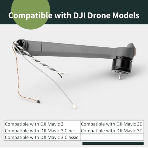 Drone Motor Arm Assembly Rear Left Compatible with DJI Mavic 3 Series Robotic Arm Replacement for DJI Mavic 3 Cine/Classic Drone Spare Parts - color: Mavic3 Rear Left Drone Motor Arm