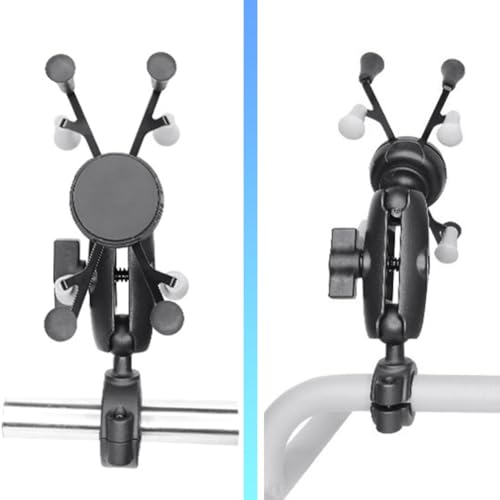 Strg Phone Mount with Marine-Grade Aluminum 1" Ball Double Socket Arm - size: Match your own base