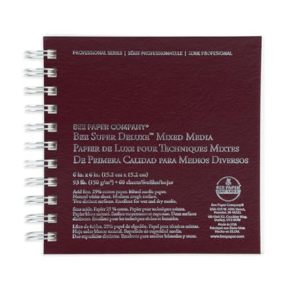 Bee Paper - 14"x 17" Super Deluxe Mixed Media Sketching Pad, 50 Sheets - size: 14-inch x 17-inch, 50 Sheet Wire Bound Pad