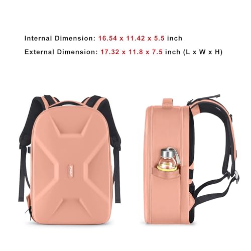 MOSISO Camera Backpack, DSLR/SLR/Mirrorless Photography Camera Bag - color: Salmon Pink