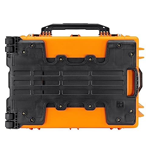 Eylar 31.5" X-Large Protective Roller Hard Case for Cameras, Drones, Tools, and AV Equipment with IP67 Waterproof, Shock Resistant, and Customizable Foam Inserts (Yellow) - color: Yellow