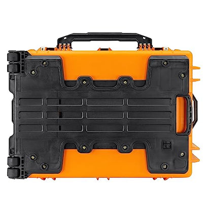 Eylar 31.5" X-Large Protective Roller Hard Case for Cameras, Drones, Tools, and AV Equipment with IP67 Waterproof, Shock Resistant, and Customizable Foam Inserts (Yellow) - color: Yellow