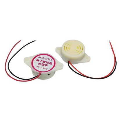 SFM-27 DC 3-24V Electronic Buzzer Alarm Sounder Continuous Sound Beep (Pack of 6)