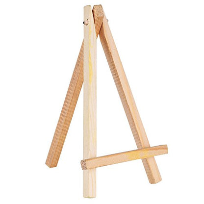 EBOOT 24 Pack Mini Wood Easels 6.25 Inch Tabletop Stand for Canvas Photo - size: 6.25 Inch