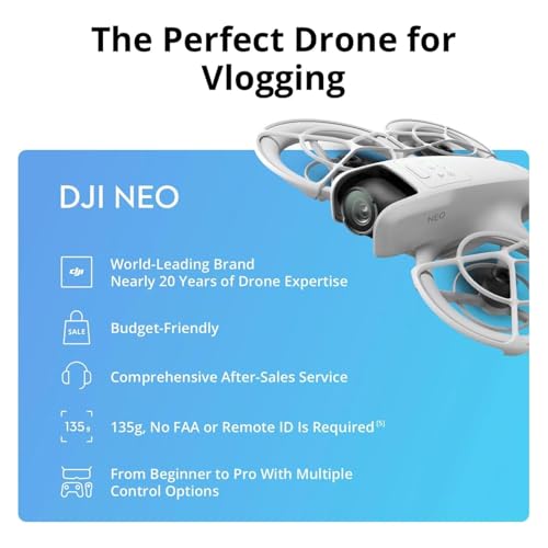 DJI Neo Drone with Camera 4K, Intelligent Flight Battery & Carrying Bag Bundle, Foldable FPV GPS Drone for Adults, Beginners, Professionals - size: DJI Neo 2BT Combo