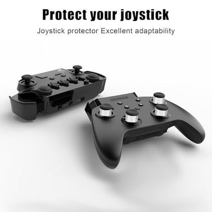 60pcs Silicone Joystick Protector, Elastic Joystick Protective Ring Compatible with Steam Deck PS5 PS4 Xbox Switch Invisible Joystick Protector Game Controller Accessories(3 Colors)