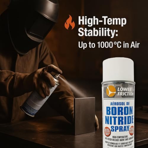 Boron Nitride Spray High Temperature Lubricant and Dry Film Coating, 13oz