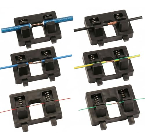 6-Pack Portable Cable Soldering Assist Stands, Soldering Station Helper, Can Hold Cables Up to 0.3 Inches, 2.7"(L) x 2.3"(W) x 1"(H) - size: Cable Soldering Rack