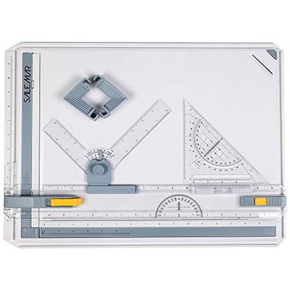 SALEMAR Inch Scale A3 Drafting Table Drawing Board Graphic Architectural Sketch Tool Set