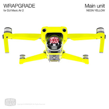 Wrapgrade Main Unit Skin Compatible with DJI Mavic Air 2 (NEON Yellow) - color: Neon Yellow