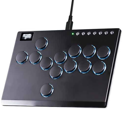 Sehawei Haute42 All Metal Arcade Stick 13Keys All-Button Controller - color: M13 Black