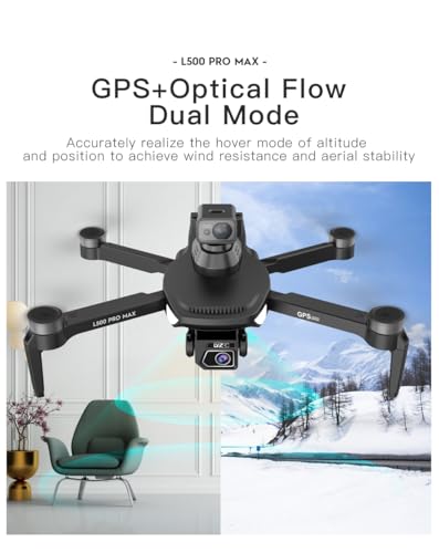 GPS Drone with 4K HD Camera for Adults, 360° Obstacle Avoidance Drone, Gesture Control, Brushless Motor, GPS Auto Return, Optical Flow Positioning, Headless Mode, One Key Takeoff/Landing, Under 249g RC Quadcopter Foldable Remote Control Drones Cool Birthd