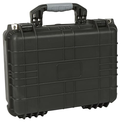 Strongway 16in. Plastic Waterproof Storage Case With Foam, Ammo Box, Fit Use of Drones, Camera, Equipments, Pistols - color: Black