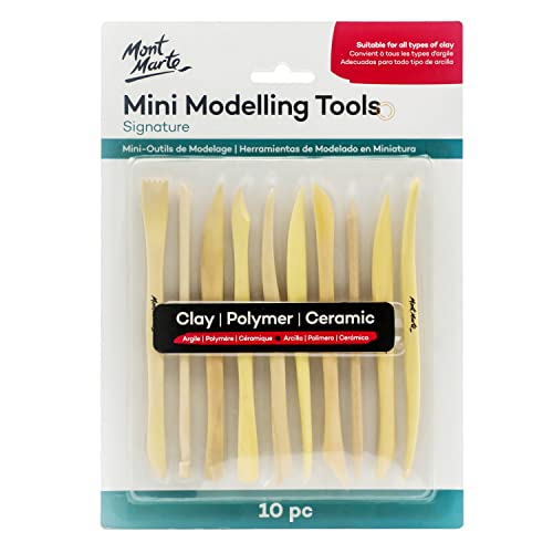 Mont Marte Polymer Clay Tools Pottery Tools Clay Sculpting Tools for Sculpting 10 pces, 3 Pack
