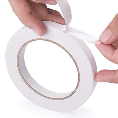 2 Rolls Double Sided Tape, 1/2 Inch x 90 Ft Two Sided Adhesive Tape - size: 1/2 inch (2 rolls)