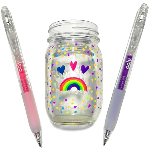 Ooly Jelly Gloss Neon Multi-Surface Deco Gel Pens, Set of 6 - style: Jelly Gloss Deco - Multi Surface