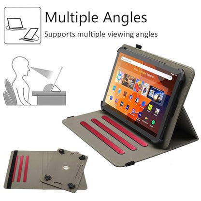 Universal 10 10.1 11 Inch Android Tablet Case Cover for 9.6-11 Inch Tablet - color: Rose