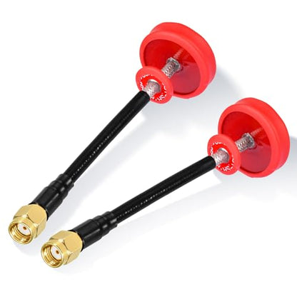 Eightwood 5.8GHz FPV Antenna 2-Pack, RP-SMA Pagoda RHCP Antenna Long Range