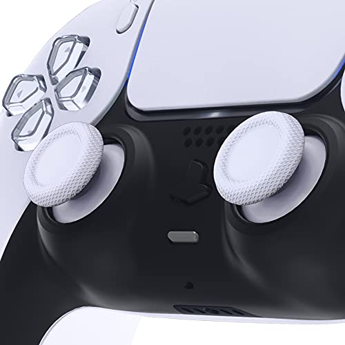 eXtremeRate Solid White Replacement Thumbsticks for PS5 Controller, Custom Analog Stick Joystick Compatible with PS5, for PS4 All Model Controller - Controller NOT Included - color: Solid White