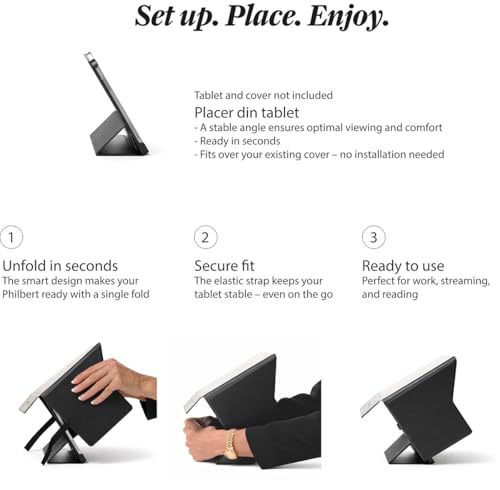 4-in-1 Philbert Danish Design, Tablet/iPad Screen Shade Slim Hood for 9.7"-11" - Black (Hood only)