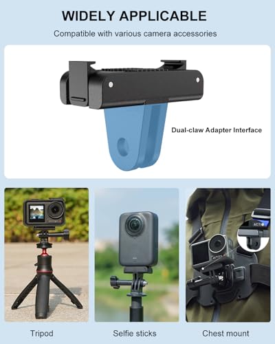 2Pack Magnetic Quick Release Adapter Mount for DJI Action 5 Pro Accessories - size: 2PC-with dual-claw