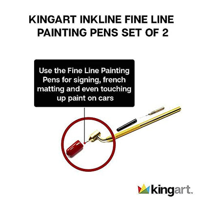 KINGART Fine Line Painting Pen Set of 2 Sizes - style: Fine and Extra Fine