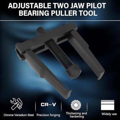 2 jaw Bearing Puller, Adjustable Two Jaw Gear Puller Tool for Removal Small Bearing or Gears, Pulley, and Flywheel 30mm - 90mm